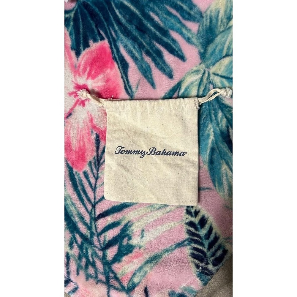 Tommy Bahama Drawstring Dust Bag Unisex Small Cream Good Canvas Pouch Logo